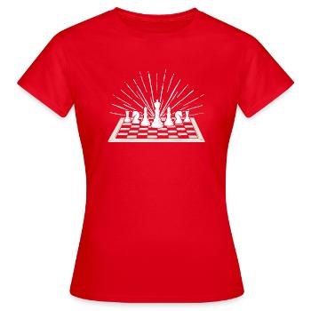Joueur d’échiquier Équipe du club d’échiquier - T-shirt Femme - rouge - Devant - AI Model Female 172 dark (172cm)
