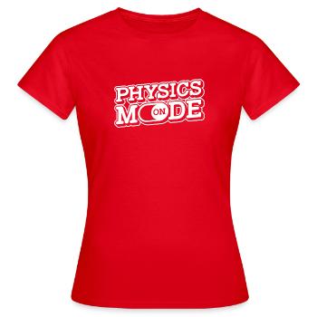 Physicien physicien - T-shirt Femme - rouge - Devant - AI Model Female 172 dark (172cm)