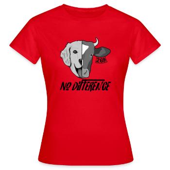 Aucune différence - T-shirt Femme - rouge - Devant - AI Model Female 172 dark (172cm)