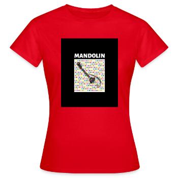Mandolin (dots) - Frauen T-Shirt - Rot - Vorne - AI Model Female 172 dark (172cm)
