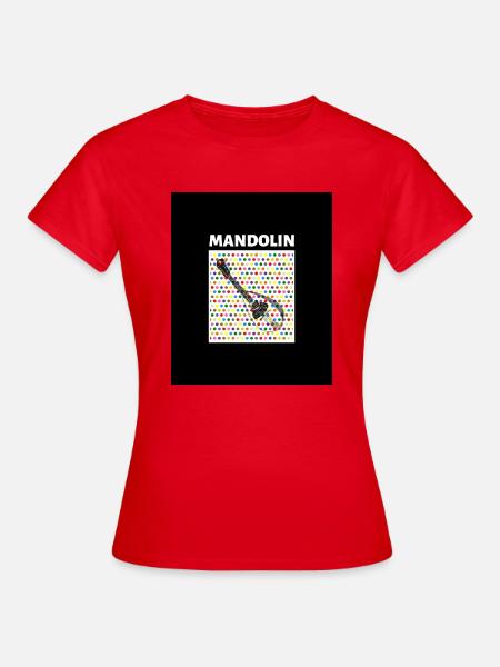 Mandolin (dots) - Frauen T-Shirt - Rot