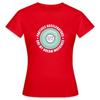 Physicien physicien - T-shirt Femme - rouge - Devant - AI Model Female 172 dark (172cm)