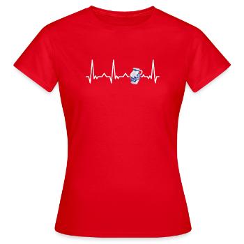 Bembel Äppler Ebbelwoi Äppelwoi - Women's T-Shirt - red - Front - AI Model Female 172 dark (172cm)