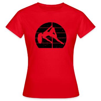 Pole Dance Pole Fitness Pole Dancing Girl - Pole D - T-shirt Femme - rouge - Devant - AI Model Female 172 dark (172cm)