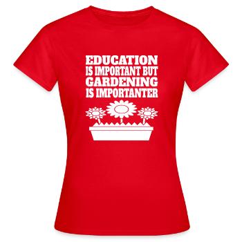 Gärtner Obstgarten Hobbygärtner Garten Geschenk - Frauen T-Shirt - Rot - Vorne - AI Model Female 172 dark (172cm)