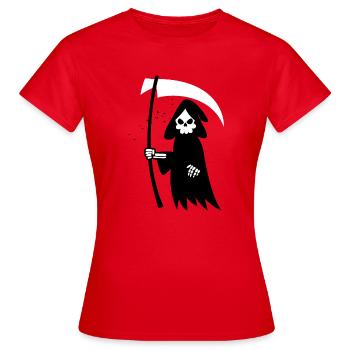 Kawaii death - Women's T-Shirt - red - Front - AI Model Female 172 dark (172cm)