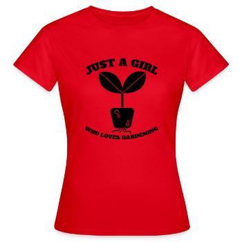 Jardinier Hobby Jardinier Fille de jardin Verger - T-shirt Femme - rouge - Devant - AI Model Female 172 dark (172cm)