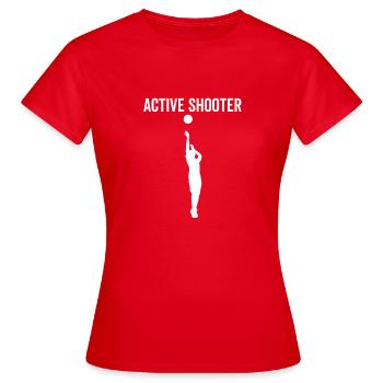 Tireur actif Basketball - T-shirt Femme - rouge - Devant - AI Model Female 172 dark (172cm)