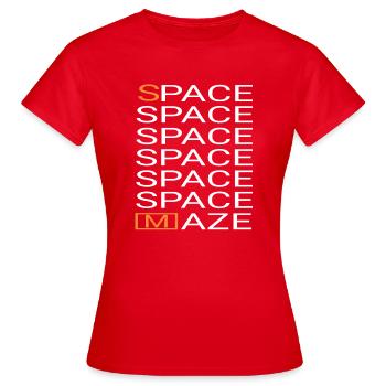 Space - Reimsport - Women's T-Shirt - red - Front - AI Model Female 172 dark (172cm)