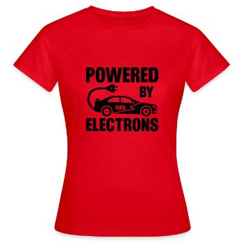 Véhicule électrique Voiture électrique à propulsion électrique - T-shirt Femme - rouge - Devant - AI Model Female 172 dark (172cm)