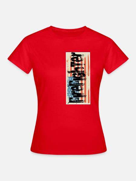 Feuerwehrmann - Frauen T-Shirt - Rot