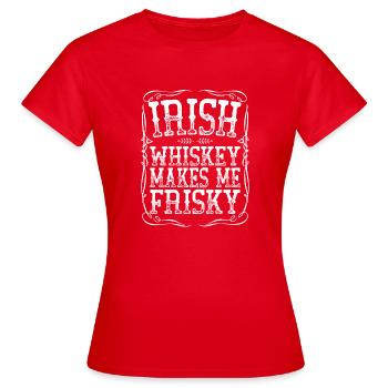 Le whisky irlandais me rend fringant drôle blanc du Sud - T-shirt Femme - rouge - Devant - AI Model Female 172 dark (172cm)
