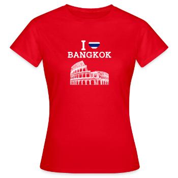 J’aime Bangkok Tourisme frais Thaïlande Amoureux Drapeau - T-shirt Femme - rouge - Devant - AI Model Female 172 dark (172cm)