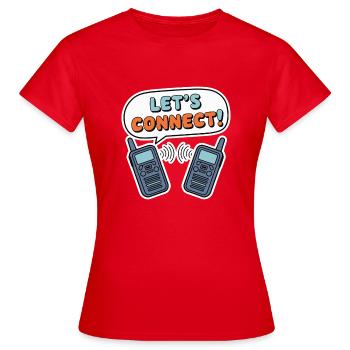 TALKIES-WALKIES - T-shirt Femme - rouge - Devant - AI Model Female 172 dark (172cm)