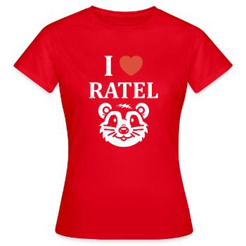 Honey badger - Women's T-Shirt - red - Front - AI Model Female 172 dark (172cm)