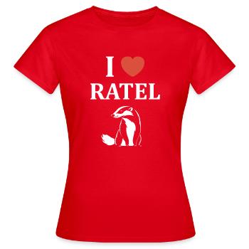 Honey badger - Women's T-Shirt - red - Front - AI Model Female 172 dark (172cm)