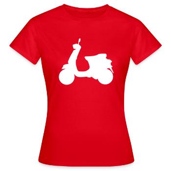 Roller - Frauen T-Shirt - Rot - Vorne - AI Model Female 172 dark (172cm)