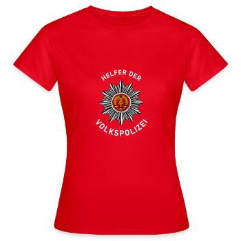 Aides de la police populaire - T-shirt Femme - rouge - Devant - AI Model Female 172 dark (172cm)