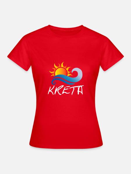 Kreta - Frauen T-Shirt - Rot