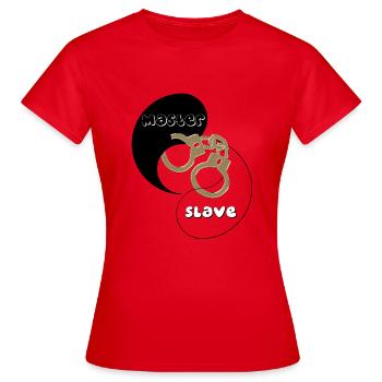 Master Slave - Frauen T-Shirt - Rot - Vorne - AI Model Female 172 dark (172cm)