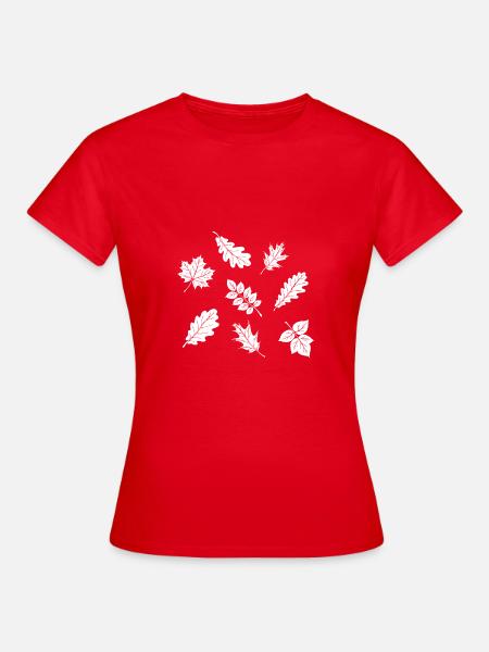 Herbst - Frauen T-Shirt - Rot