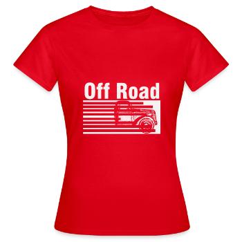 Off Road - T-shirt Femme - rouge - Devant - AI Model Female 172 dark (172cm)