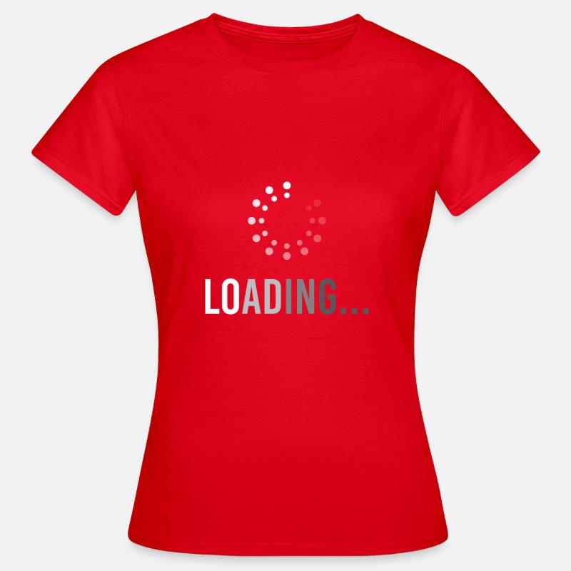Loading Computer IT Itler Informaticien Informatique - T-shirt Femme - rouge