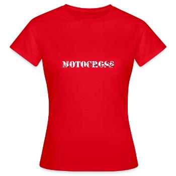 motocross moto super enduro moto sticker cross - T-shirt Femme - rouge - Devant - AI Model Female 172 dark (172cm)
