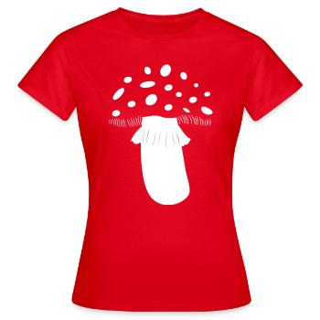 Crapaud Costume Champignon Champignon Forêt Crapaud Rouge Blanc - T-shirt Femme - rouge - Devant - AI Model Female 172 dark (172cm)