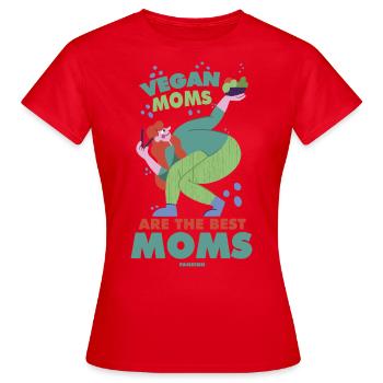 vegane Mütter sind die besten Mütter - Frauen T-Shirt - Rot - Vorne - AI Model Female 172 dark (172cm)