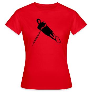 wasserski - Frauen T-Shirt - Rot - Vorne - AI Model Female 172 dark (172cm)