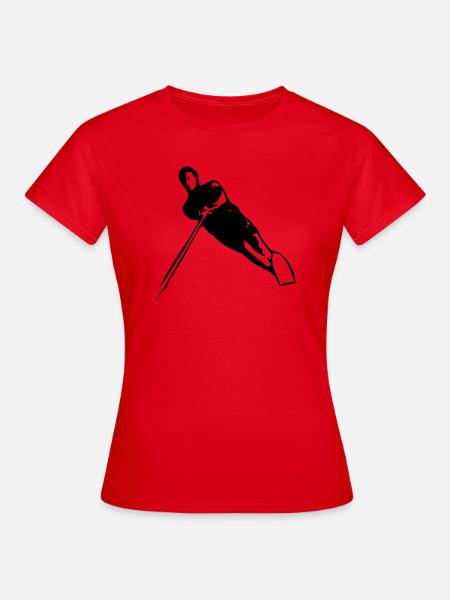 wasserski - Frauen T-Shirt - Rot