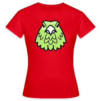 Waldfreunde Auerhahn - Frauen T-Shirt - Rot - Vorne - AI Model Female 172 dark (172cm)