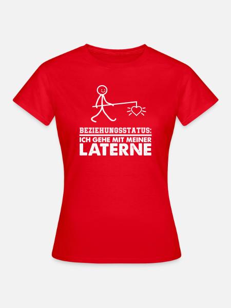 meine laterne 01 - Frauen T-Shirt - Rot