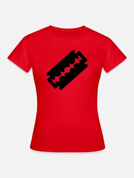 razorblade_ti1 - Frauen T-Shirt - Rot