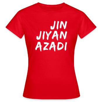 Femme Vie Liberté Iran - T-shirt Femme - rouge - Devant - AI Model Female 172 dark (172cm)