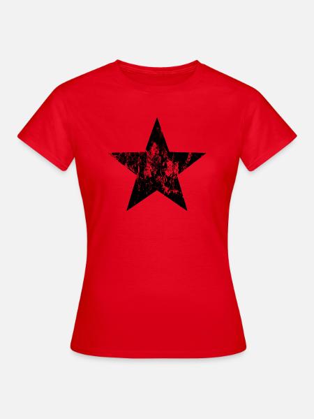 Étoile noire - T-shirt Femme - rouge