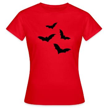 Chauve-souris - T-shirt Femme - rouge - Devant - AI Model Female 172 dark (172cm)