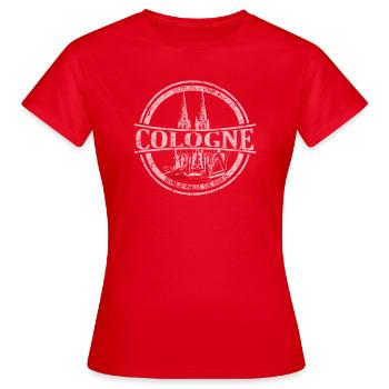 COLOGNE - HOME IS WHERE THE DOM IS - T-shirt Femme - rouge - Devant - AI Model Female 172 dark (172cm)