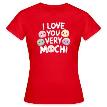 Hommage tendance au mochi - T-shirt Femme - rouge - Devant - AI Model Female 172 dark (172cm)