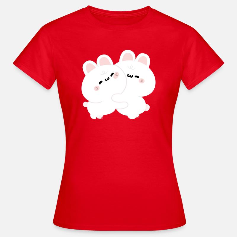 Amore per coniglio - Maglietta da donna - rosso
