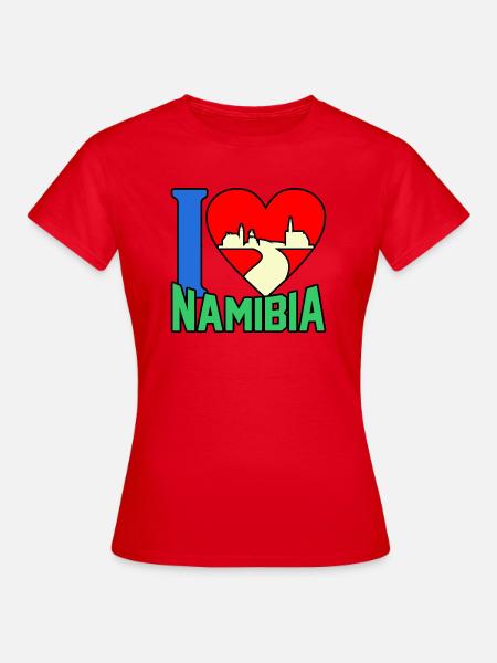 Namibia - Frauen T-Shirt - Rot