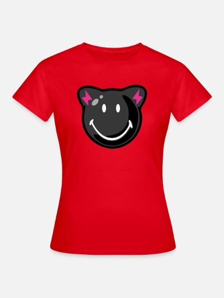 Smiley Halloween - Frauen T-Shirt - Rot