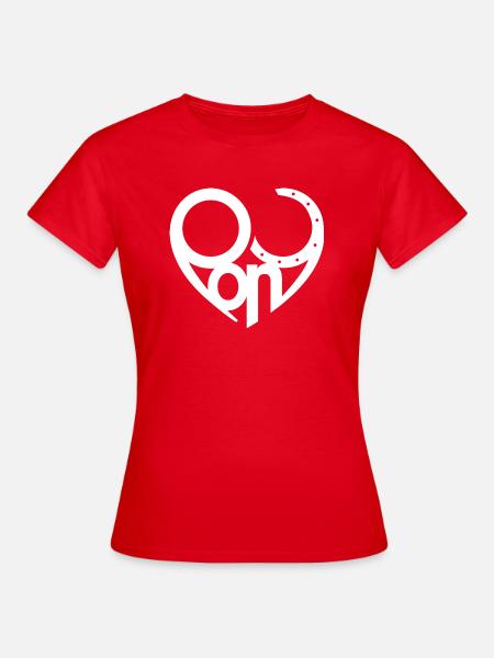 pony herz - Frauen T-Shirt - Rot