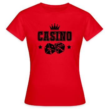 Casino - T-shirt Femme - rouge - Devant - AI Model Female 172 dark (172cm)