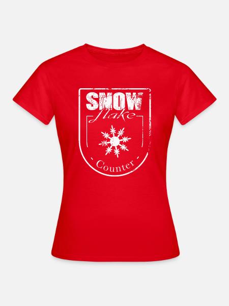 Snowflake counter - Frauen T-Shirt - Rot