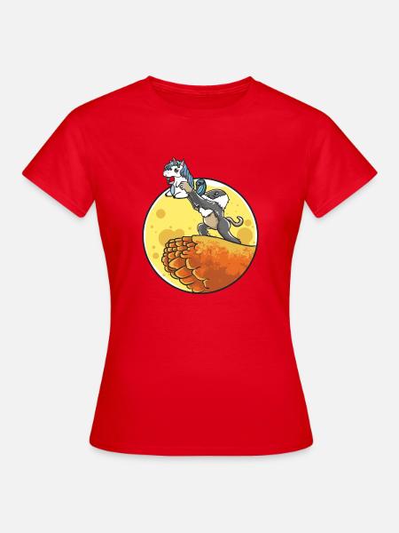 Unicorn funny funny birthday gift sweet - Women's T-Shirt - red