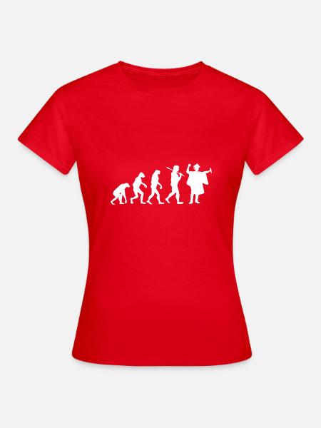 Graduierung - Evolution - Geschenk - Frauen T-Shirt - Rot
