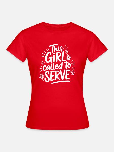 Glaubensreise einer Missionarin - Frauen T-Shirt - Rot
