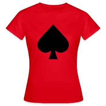 pik - Frauen T-Shirt - Rot - Vorne - AI Model Female 172 dark (172cm)